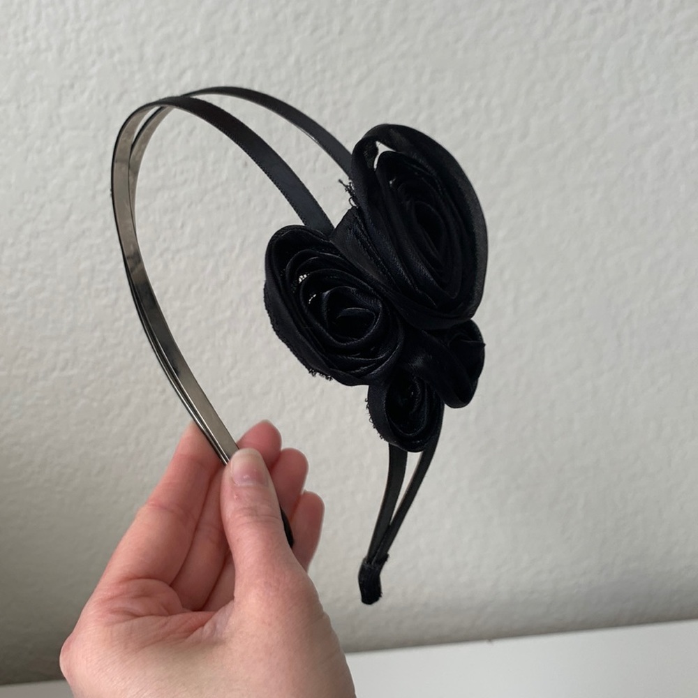 Metal & Ribbon “Floral” Headband